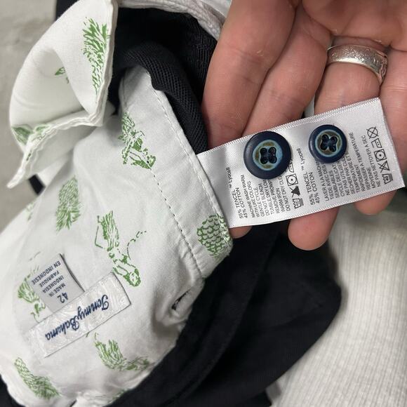 NWT TOMMY BAHAMA KEY GRIP BLUE TAHOE 9.5 CARGO TENCEL COTTON SHORTS MENS 42 - Picture 9 of 9